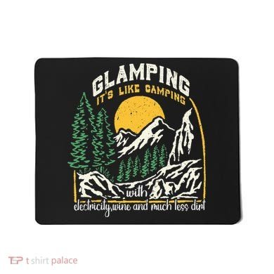 Glamping Definition Glamper Its Like Camping Spark Campers Mousepad