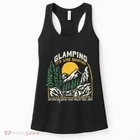 Glamping Definition Glamper Its Like Camping Spark Campers Women's Tank Top thumb 0