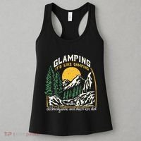 Glamping Definition Glamper Its Like Camping Spark Campers Women's Tank Top thumb 3