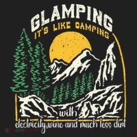 Glamping Definition Glamper Its Like Camping Spark Campers Hat thumb 2