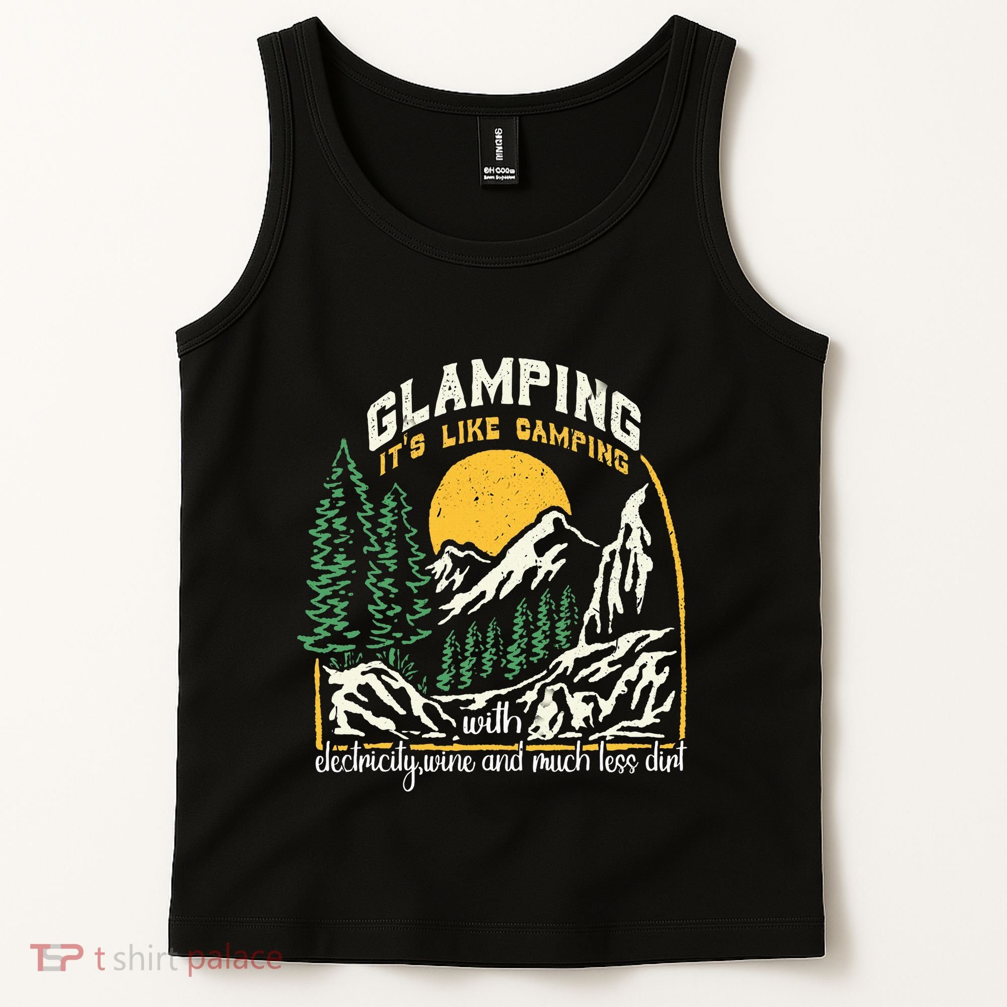 Glamping Definition Glamper Its Like Camping Spark Campers Tank Top