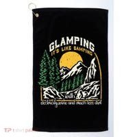 Glamping Definition Glamper Its Like Camping Spark Campers Golf Towel thumb 0