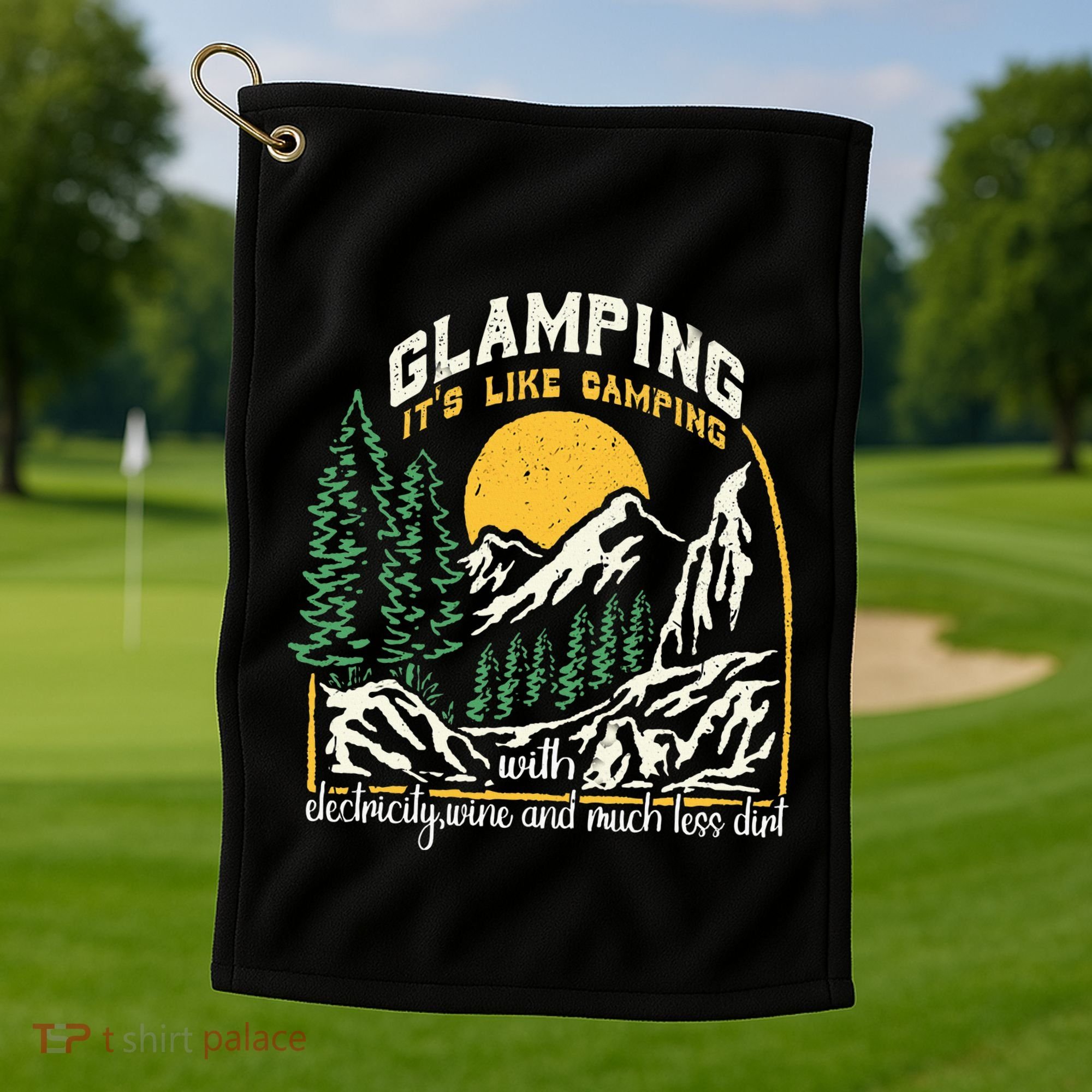 Glamping Definition Glamper Its Like Camping Spark Campers Golf Towel