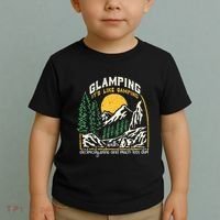 Glamping Definition Glamper Its Like Camping Spark Campers Toddler T-Shirt thumb 2