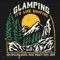 Glamping Definition Glamper Its Like Camping Spark Campers Toddler T-Shirt thumb 4