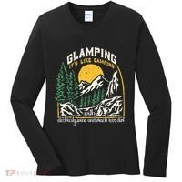 Glamping Definition Glamper Its Like Camping Spark Campers Women's Long Sleeve Shirt thumb 0