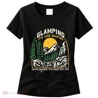 Glamping Definition Glamper Its Like Camping Spark Campers Women's T-Shirt thumb 0