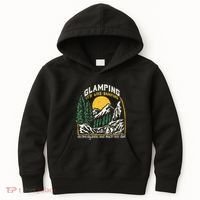 Glamping Definition Glamper Its Like Camping Spark Campers Kids Hoodie thumb 0