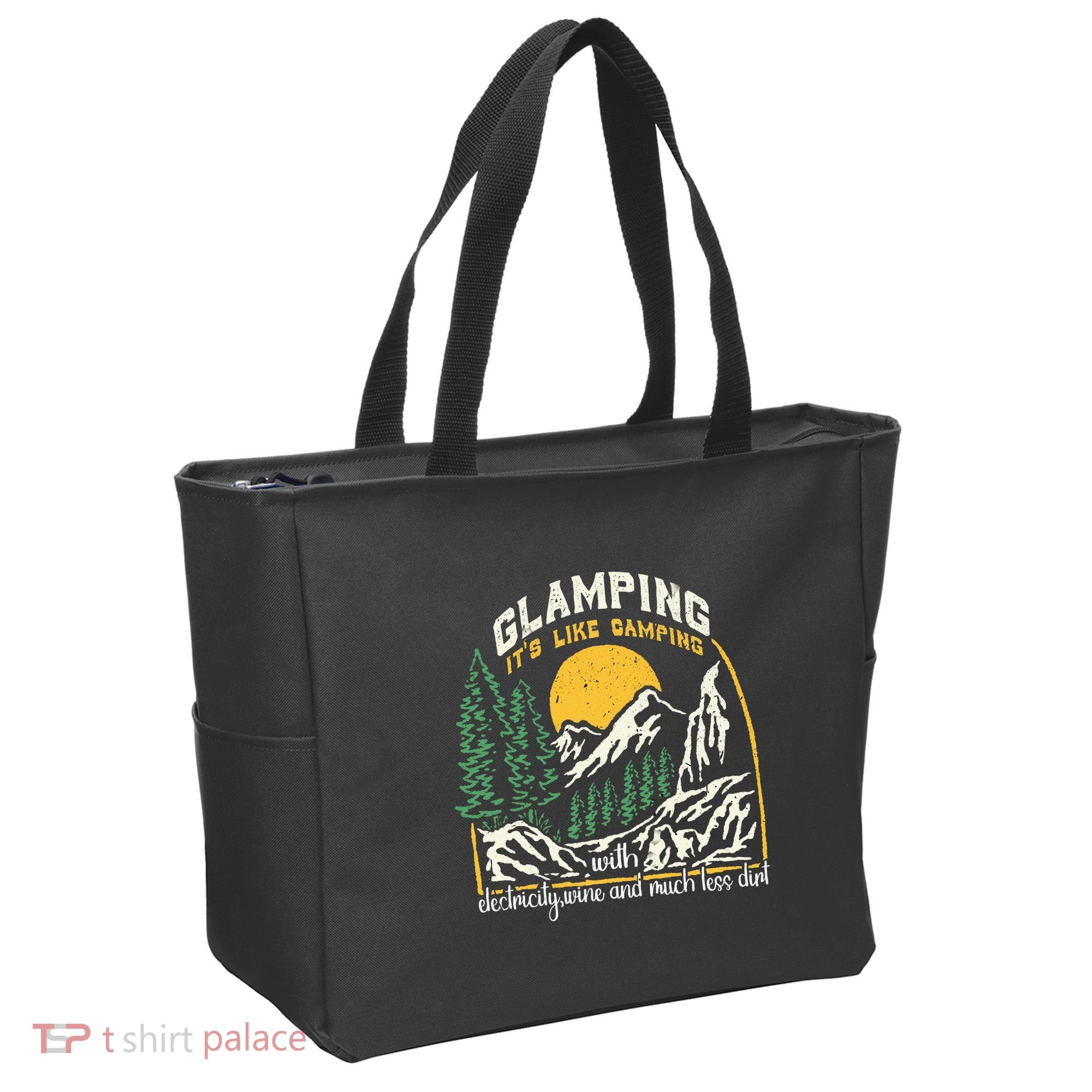 Glamping Definition Glamper Its Like Camping Spark Campers Tote Bag