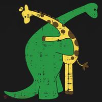 Giraffe Dinosaur Hug Love Dino Animals Safari Halloween Gift Doggie Tank thumb 4
