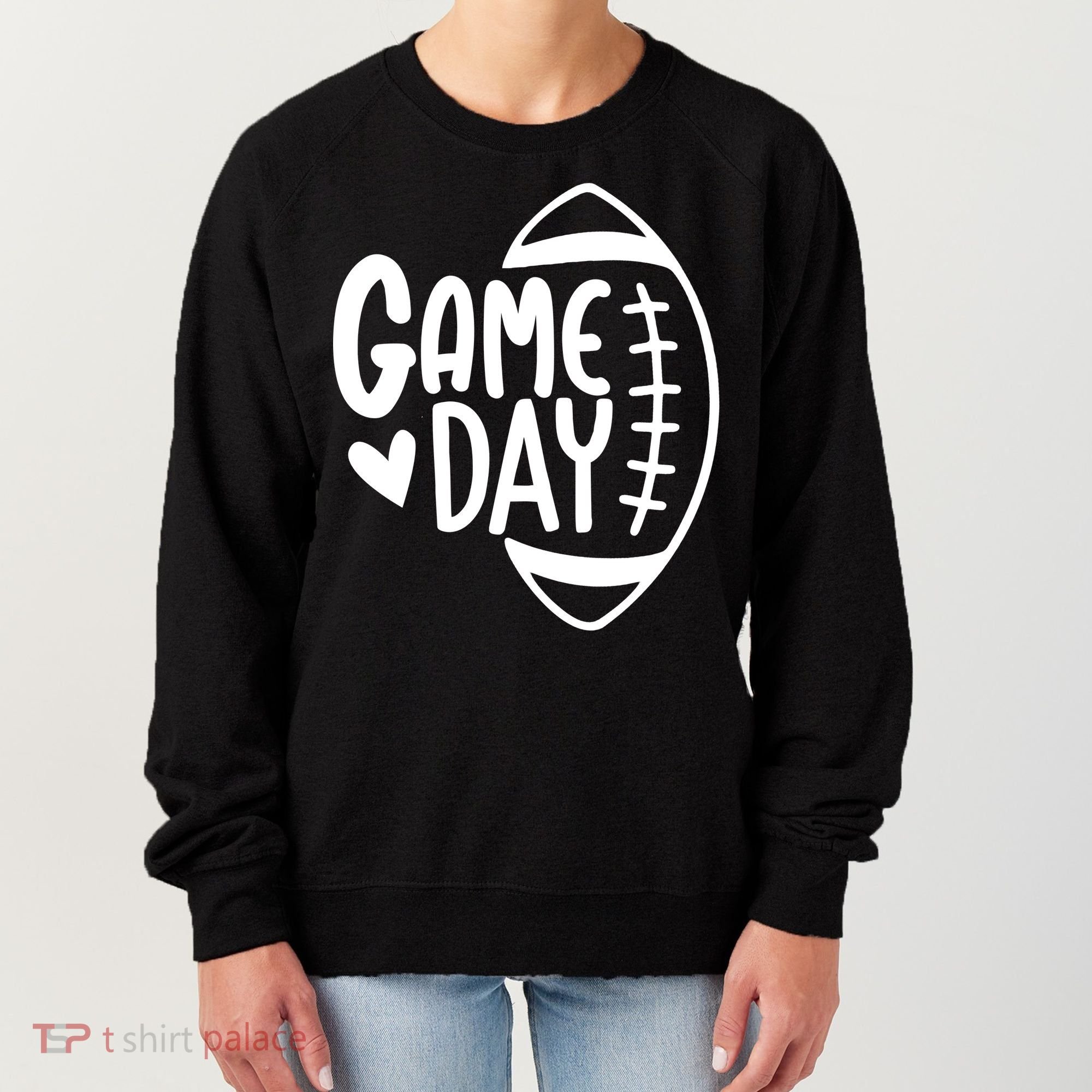 Game Day Heart Football Lover Women's Sweatshirt