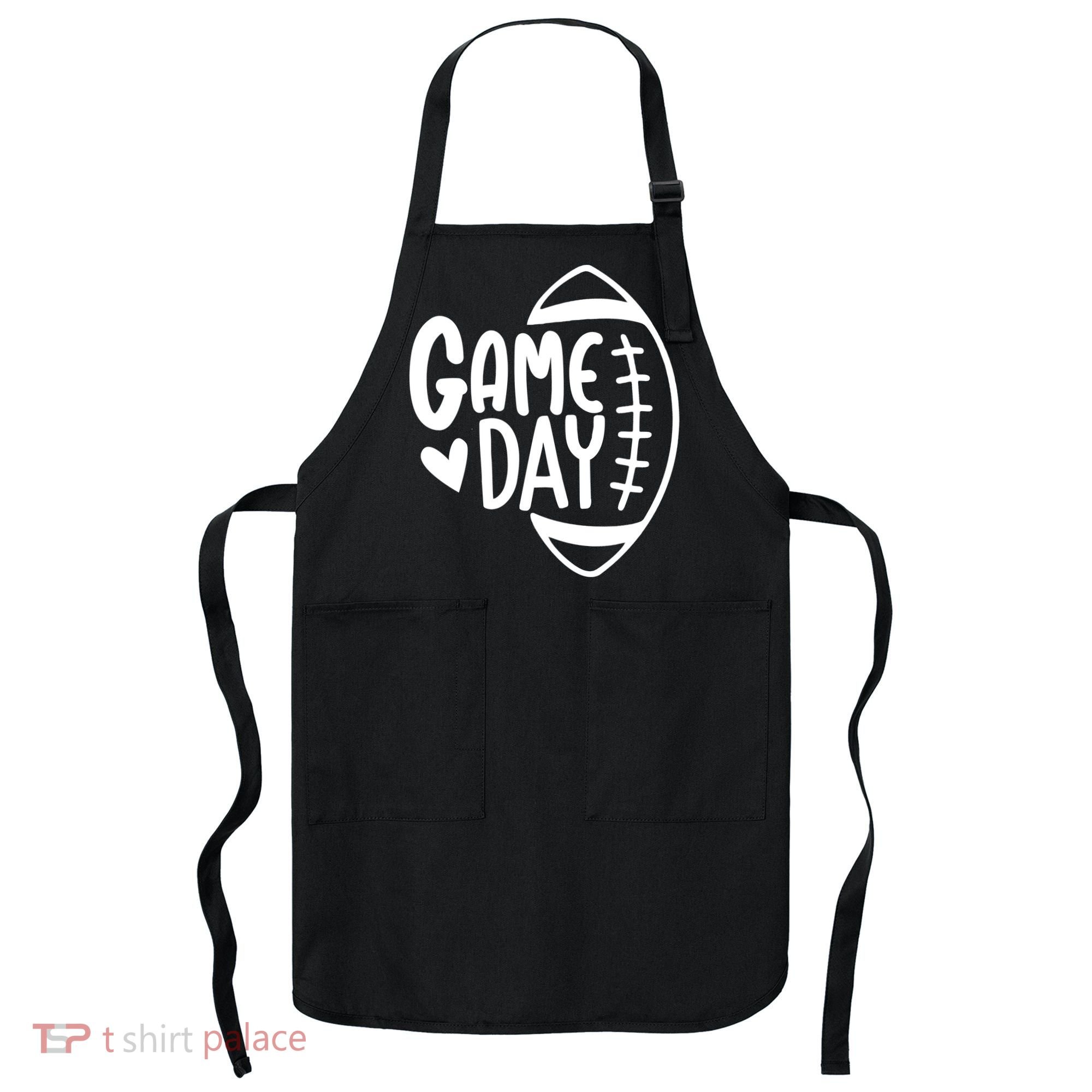 Game Day Heart Football Lover Apron