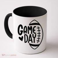 Game Day Heart Football Lover Coffee Mug thumb 0