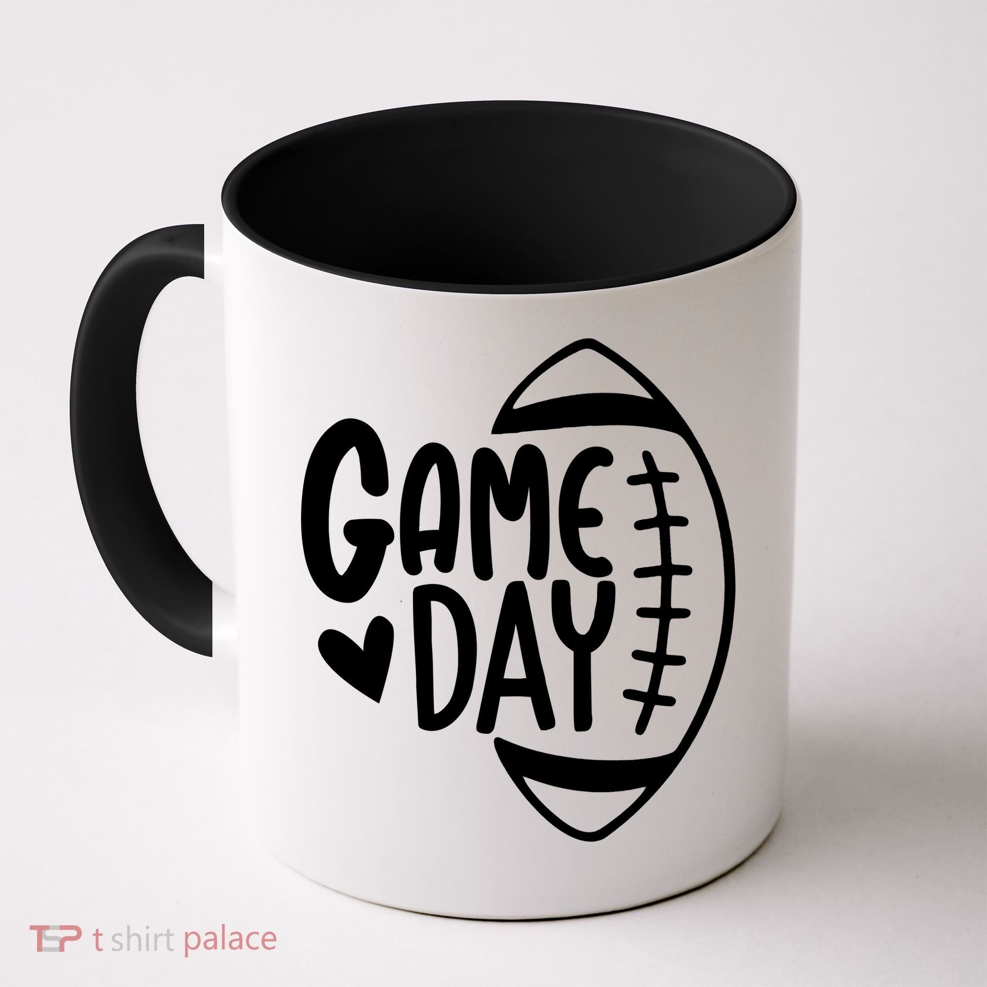 Game Day Heart Football Lover Coffee Mug