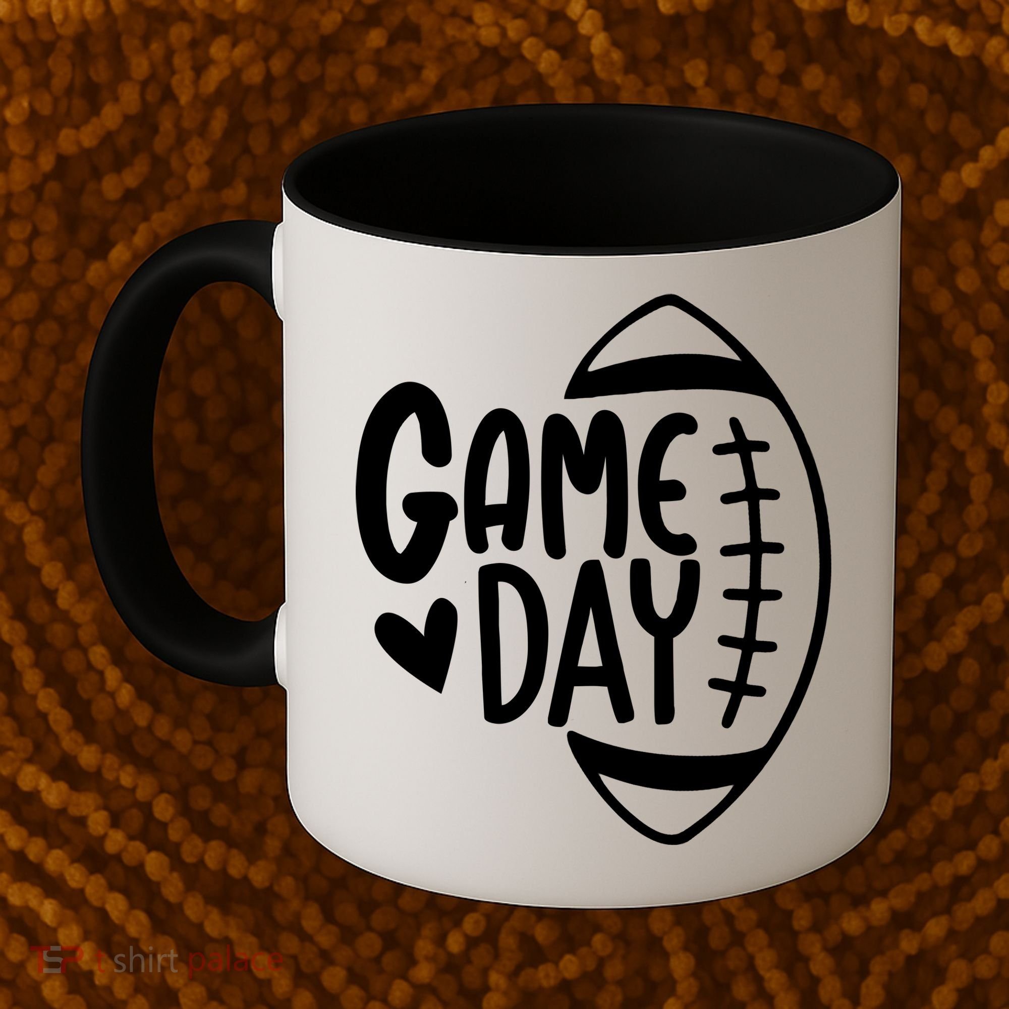 Game Day Heart Football Lover Coffee Mug