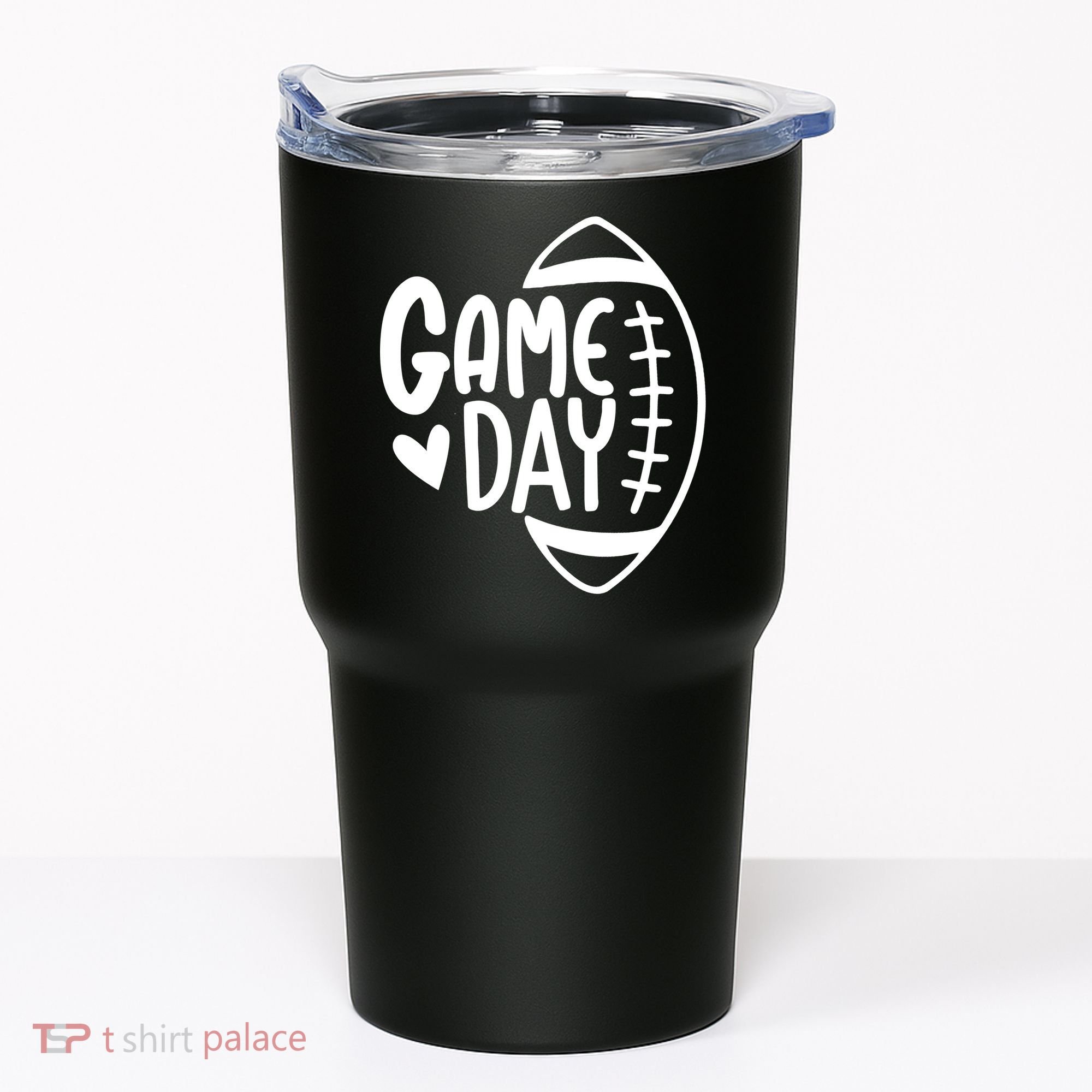 Game Day Heart Football Lover Tumbler