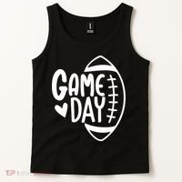 Game Day Heart Football Lover Tank Top thumb 2