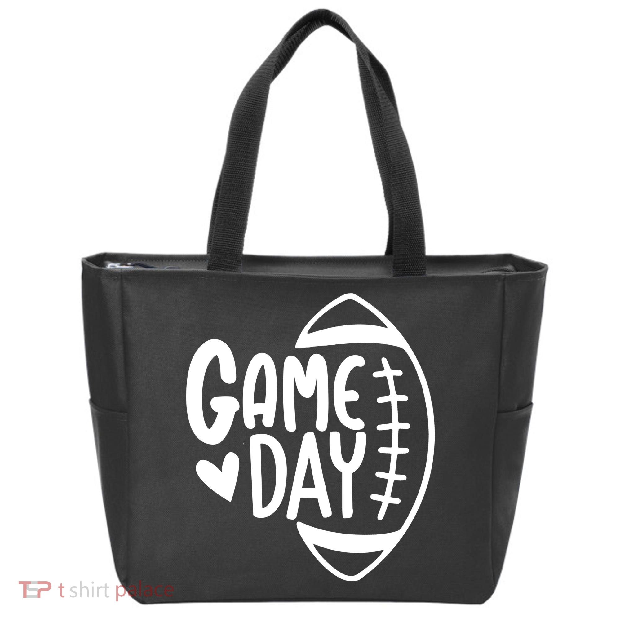 Game Day Heart Football Lover Tote Bag