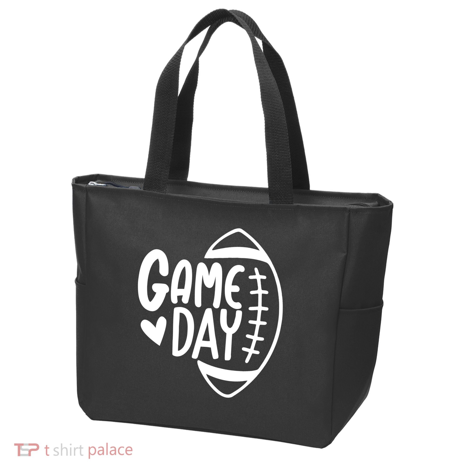 Game Day Heart Football Lover Tote Bag