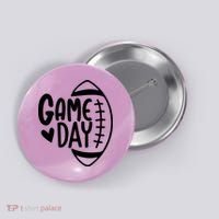 Game Day Heart Football Lover Button thumb 0