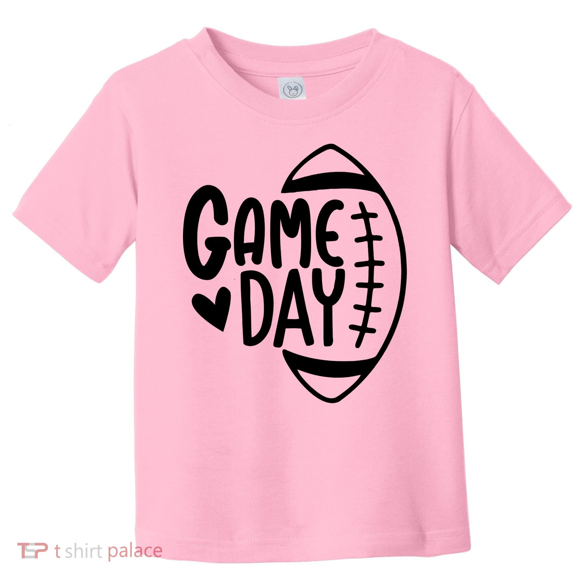 Game Day Heart Football Lover Toddler T-Shirt