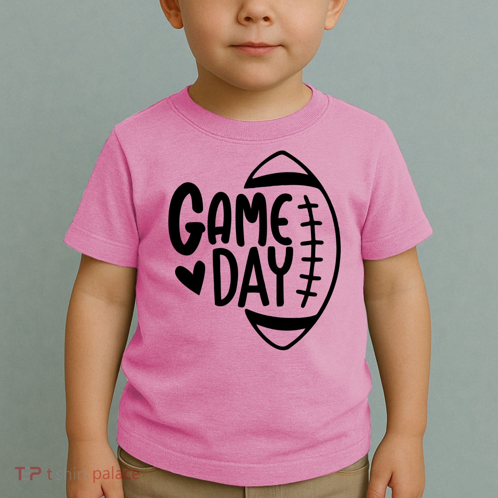 Game Day Heart Football Lover Toddler T-Shirt