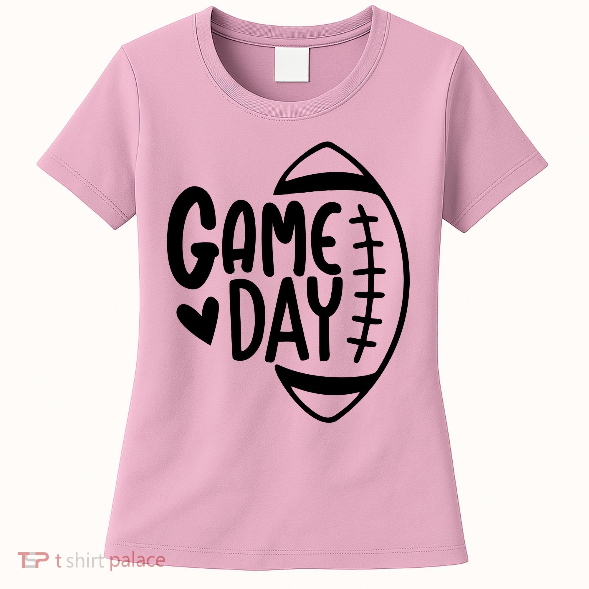 Game Day Heart Football Lover Women's T-Shirt