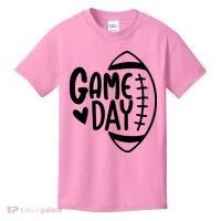 Game Day Heart Football Lover Kids T-Shirt thumb 0