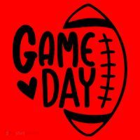 Game Day Heart Football Lover Santa Hat thumb 1