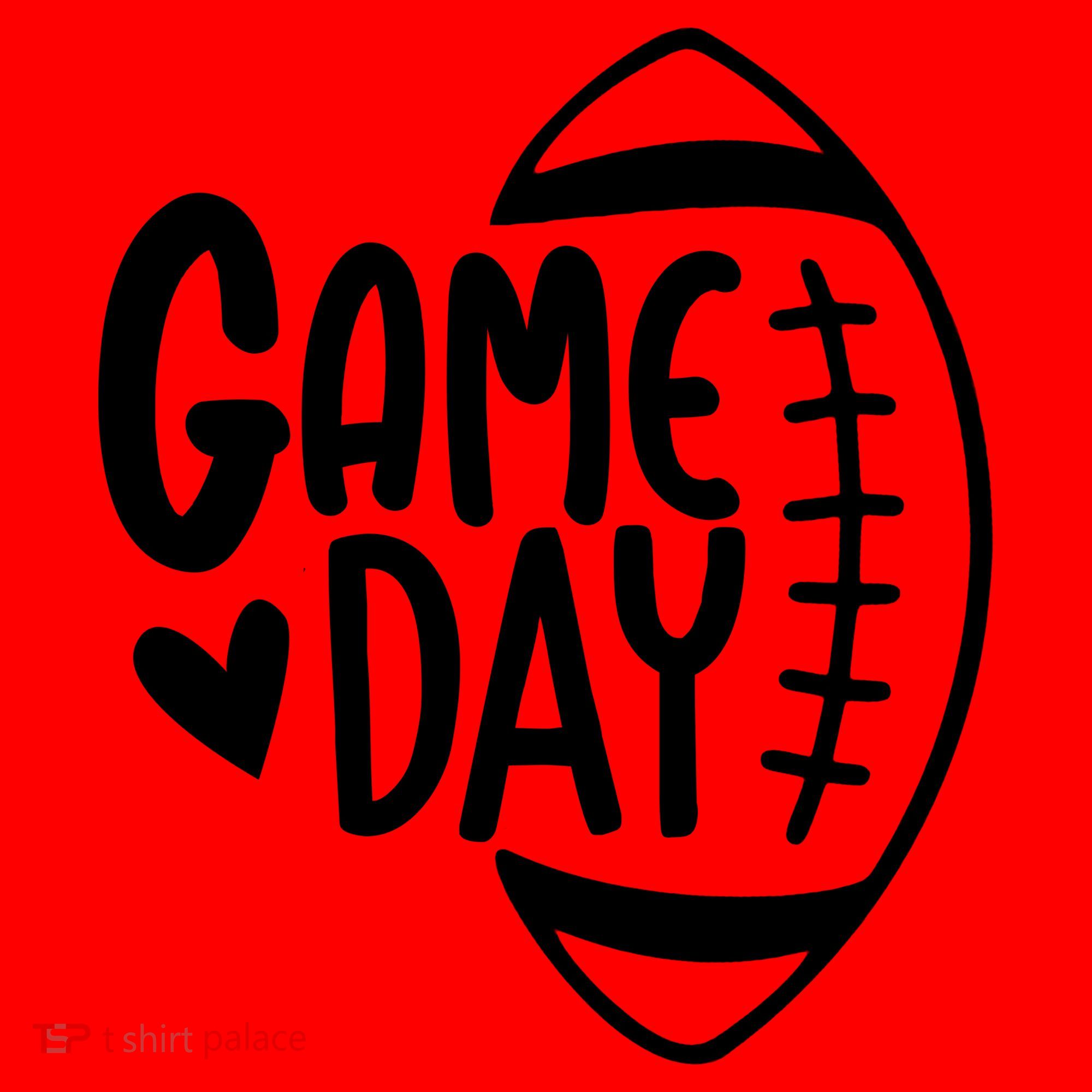 Game Day Heart Football Lover Santa Hat