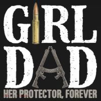 Girl Dad Her Protector Forever Funny Father of Girl Kids Sweatshirt thumb 2