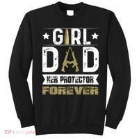 Girl Dad Her Protector Forever Father Day Sweatshirt thumb 0