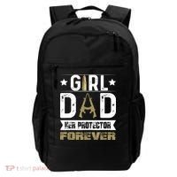 Girl Dad Her Protector Forever Father Day Backpack thumb 0