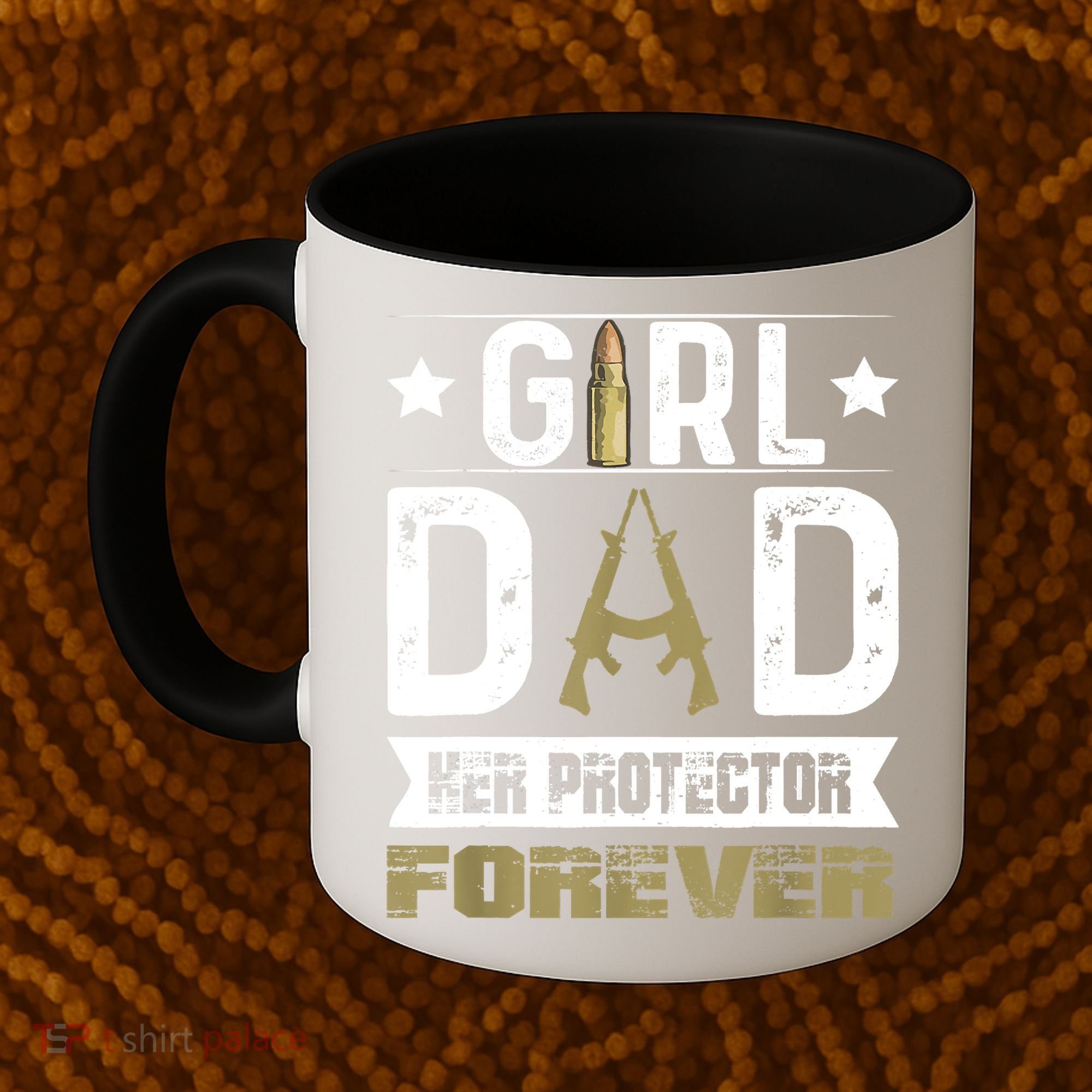 Girl Dad Her Protector Forever Father Day Coffee Mug