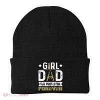 Girl Dad Her Protector Forever Father Day Beanie thumb 0