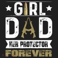Girl Dad Her Protector Forever Father Day Tumbler thumb 3