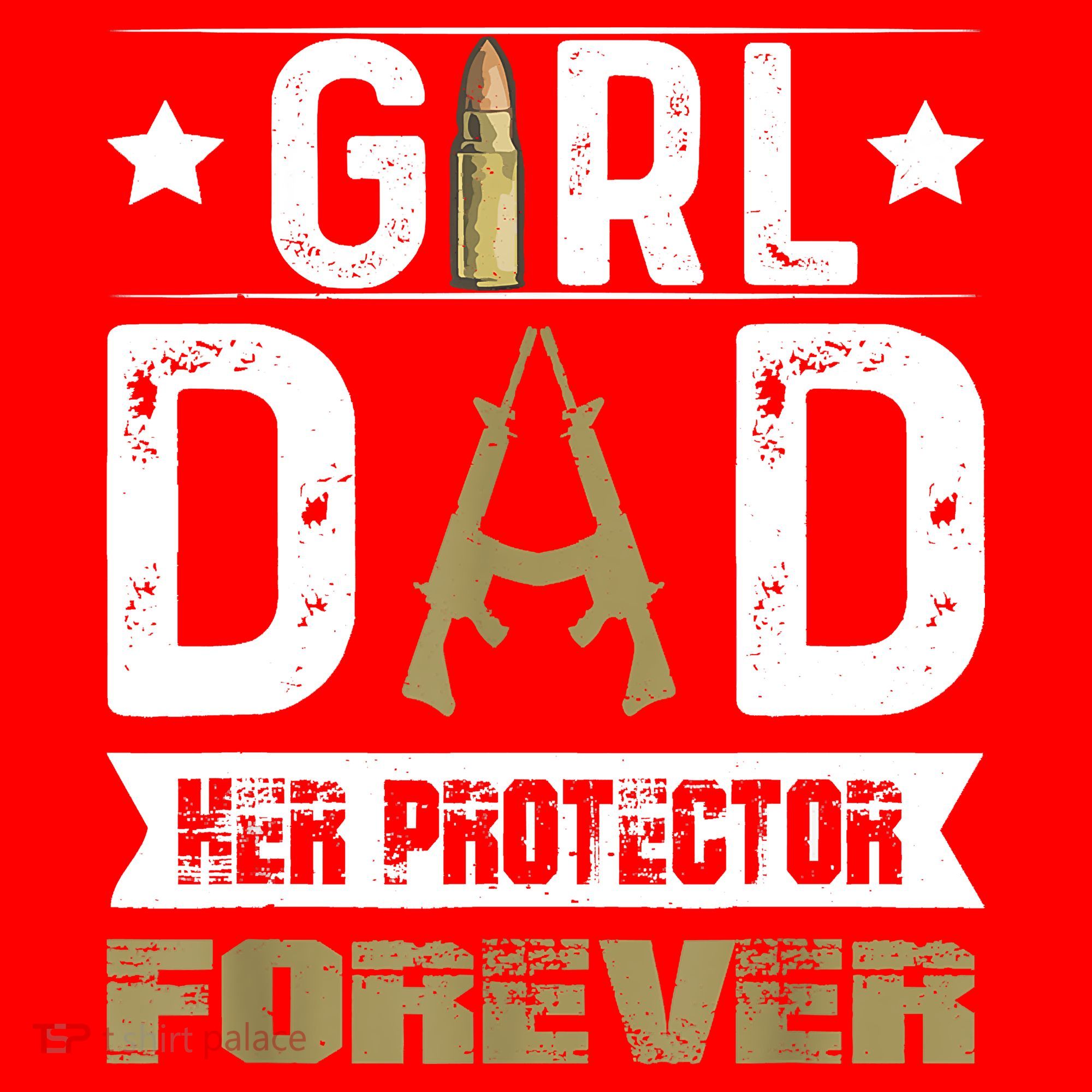 Girl Dad Her Protector Forever Father Day Santa Hat