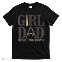 Girl Dad Her Protector Forever Funny Father of Girls T-Shirt thumb 0