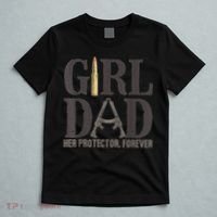 Girl Dad Her Protector Forever Funny Father of Girls T-Shirt thumb 5