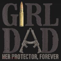 Girl Dad Her Protector Forever Funny Father of Girls T-Shirt thumb 7