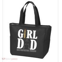 Girl Dad Her Protector Forever Gun Tote Bag thumb 3