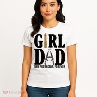 Girl Dad Her Protector Forever Gun Women's T-Shirt thumb 4