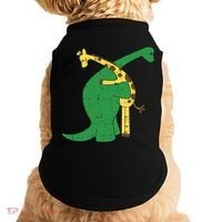 Giraffe Dinosaur Hug Love Dino Animals Safari Halloween Funny Gift Doggie Tank thumb 0