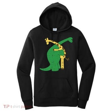 Giraffe Dinosaur Hug Love Dino Animals Safari Halloween Funny Gift Women's Hoodie