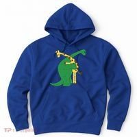 Giraffe Dinosaur Hug Love Dino Animals Safari Halloween Funny Gift Hoodie thumb 0