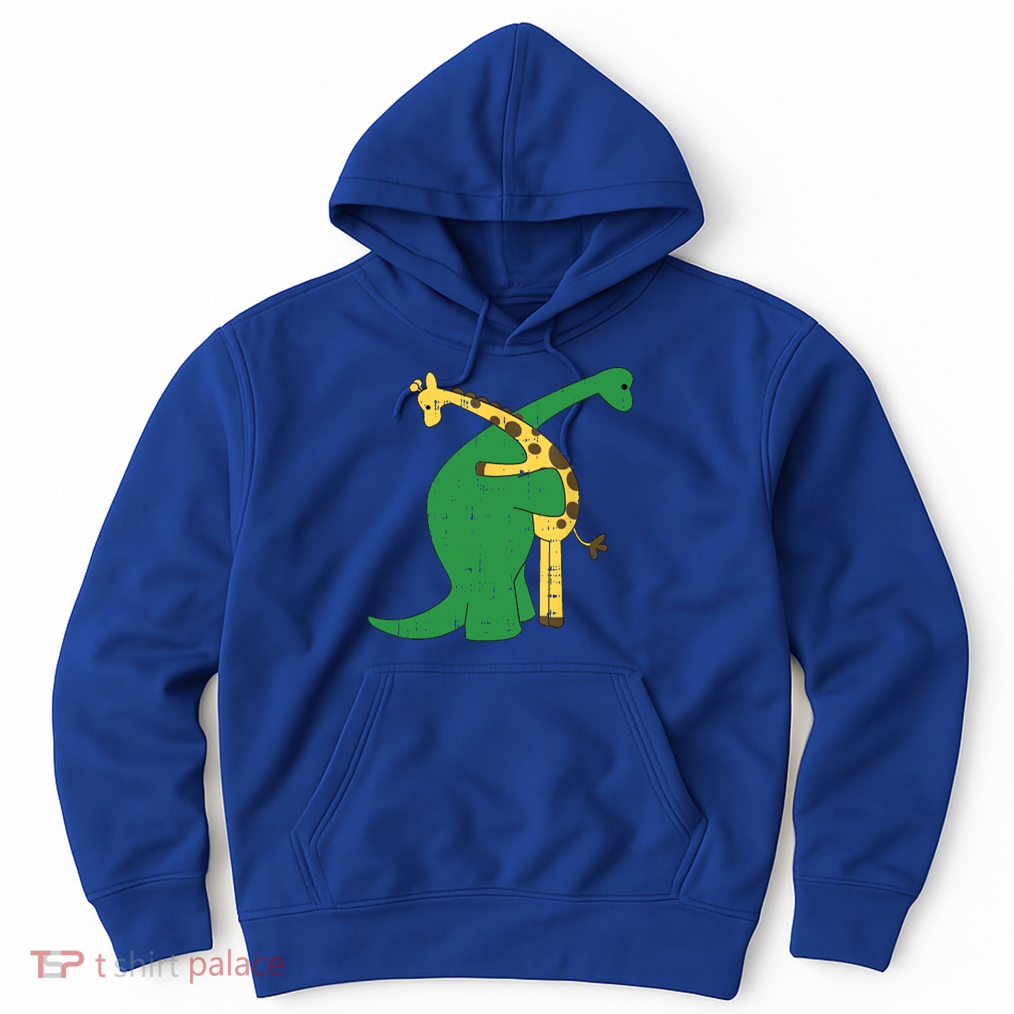 Giraffe Dinosaur Hug Love Dino Animals Safari Halloween Funny Gift Hoodie