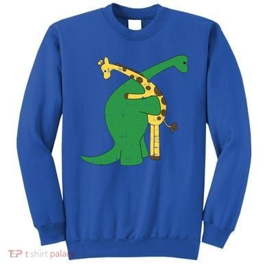 Giraffe Dinosaur Hug Love Dino Animals Safari Halloween Funny Gift Sweatshirt