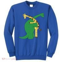 Giraffe Dinosaur Hug Love Dino Animals Safari Halloween Funny Gift Sweatshirt thumb 0