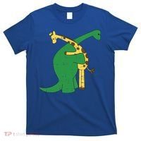 Giraffe Dinosaur Hug Love Dino Animals Safari Halloween Funny Gift T-Shirt thumb 0