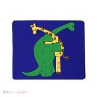 Giraffe Dinosaur Hug Love Dino Animals Safari Halloween Funny Gift Mousepad thumb 0